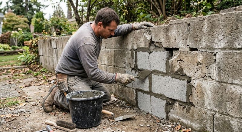 Block Wall Repair in Del Mar, CA