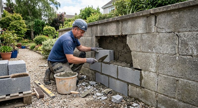 Block Wall Repair in Pala, CA