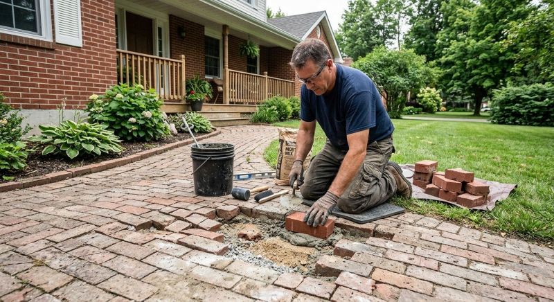 Brick Flatwork Repair in Lakeside, CA