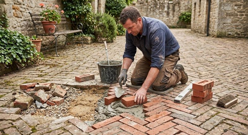 Brick Floor Repair in Escondido, CA