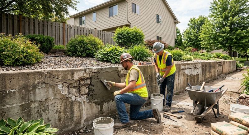 Brick Retaining Wall Repair in Escondido, CA