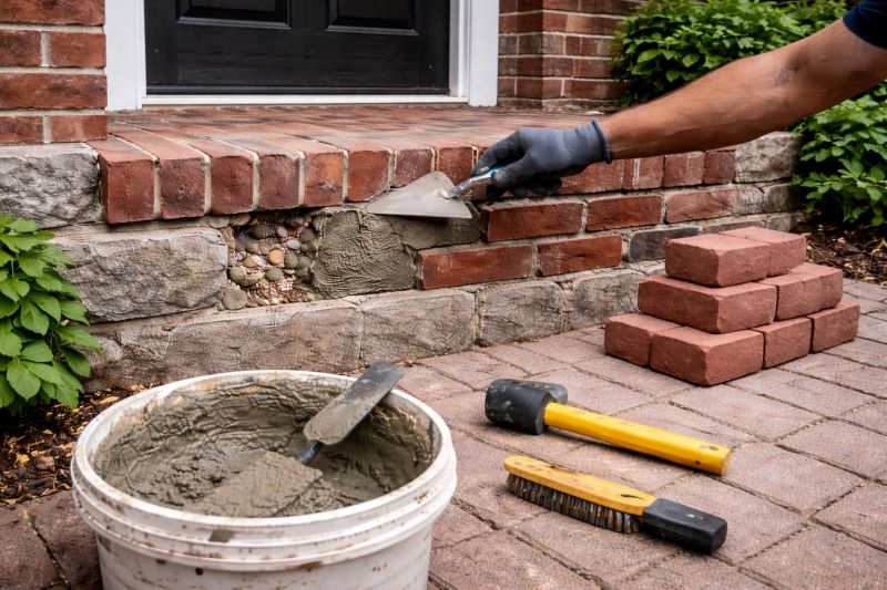 Brick Stoop Repair in Escondido, CA