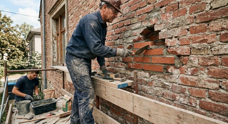 Brick Wall Repair in Del Mar, CA