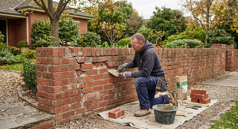 Brick Wall Repair in La Jolla, CA