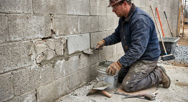 Brick Wall Repair in La Jolla, CA