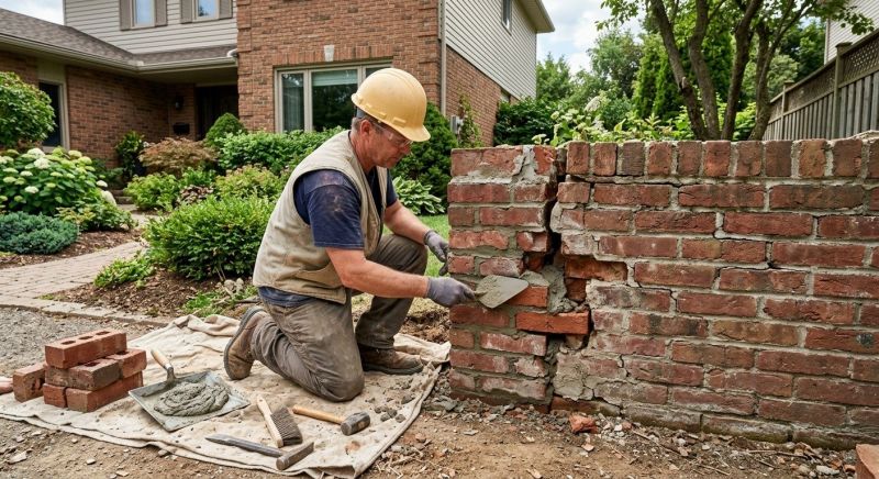 Brick Wall Repair in Santee, CA