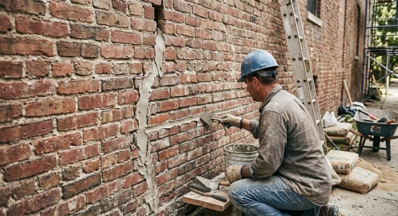 Brick Wall Repair in Valley Center, CA