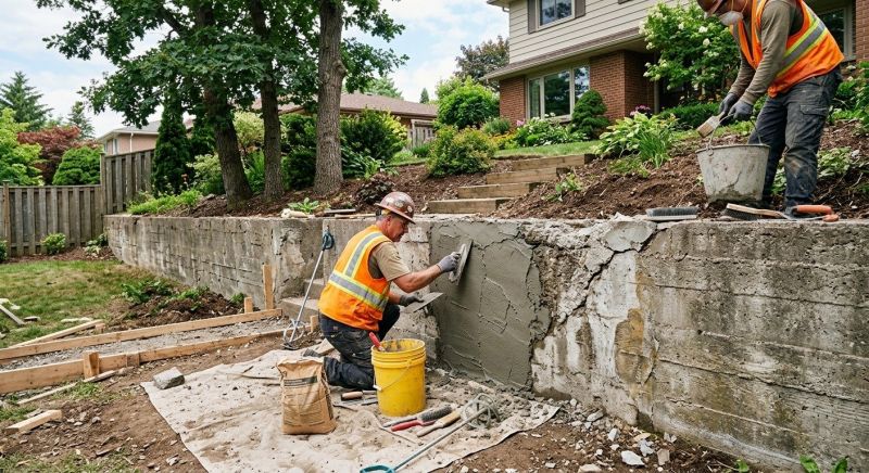 Retaining Wall Repair in Lakeside, CA