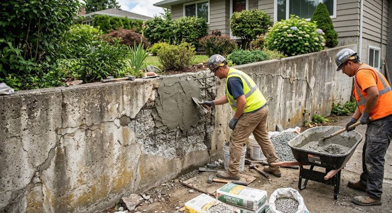 Retaining Wall Repair in Lakeside, CA