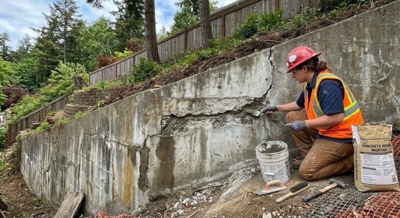 Retaining Wall Repair in Lakeside, CA