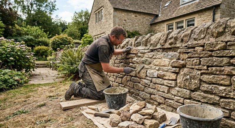 Stone Masonry Repair in Fallbrook, CA
