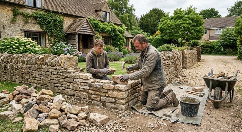 Stone Wall Repair in Escondido, CA
